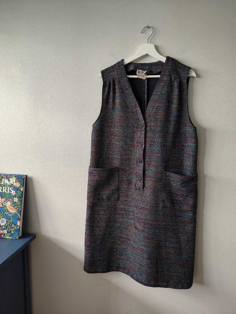 Vintage D'Allaird's Multicolour Pinafore Dress with Pockets